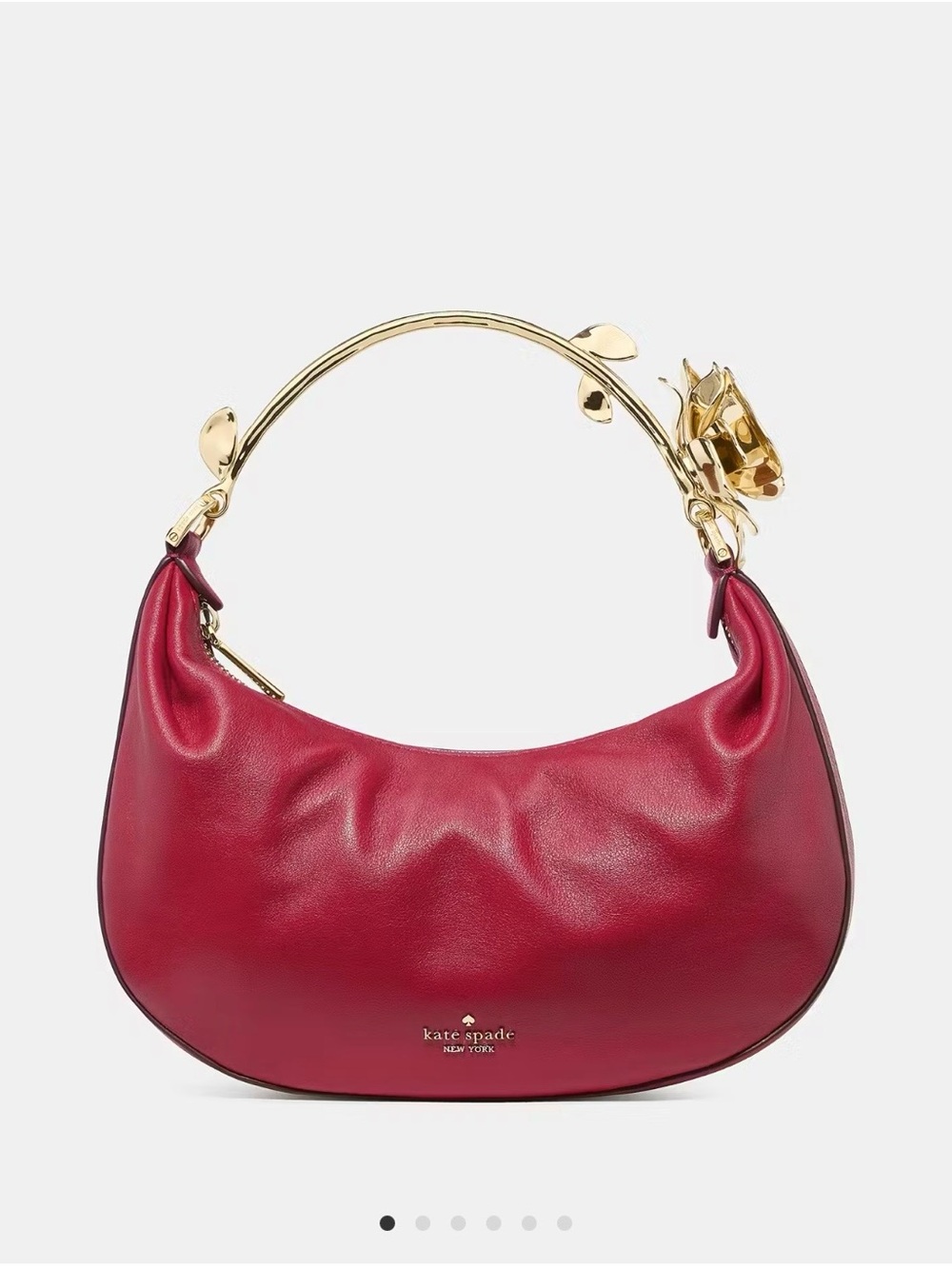 Kate Spade New York Selene Metal Floral Rose 🌹 Handle Bag
